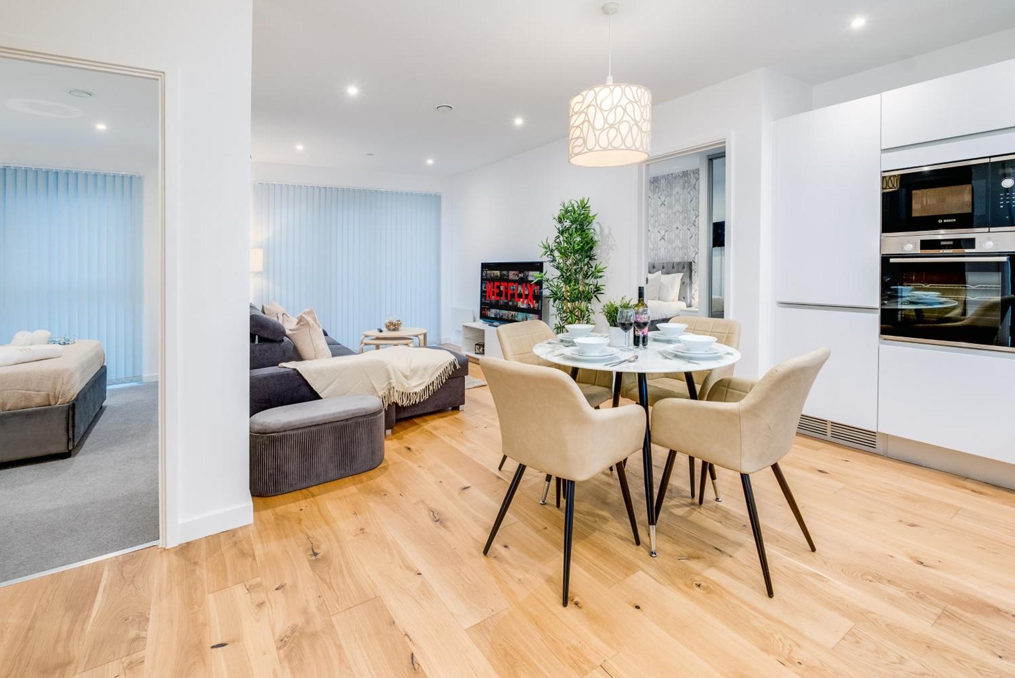 Pluxa Creme Opulence 5 Star Beautiful High End Apartment In Birmingham City Centre Zewnętrze zdjęcie